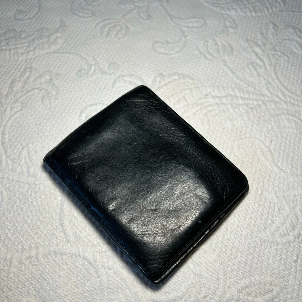 Osgood Marley mini Black Leather RFID Wallet